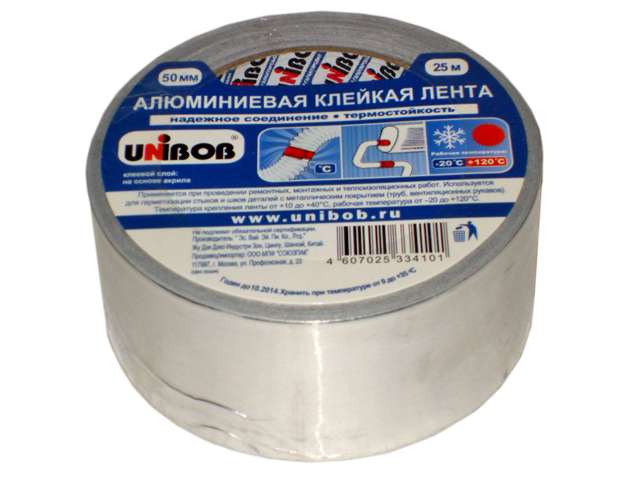 Скотч алюминевый 48*25 Unibob