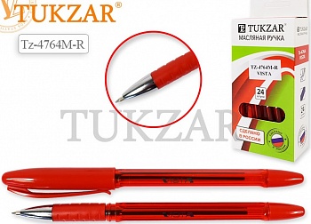 Ручка шар. масл. КРАСНАЯ Tukzar Россия иг.након.(уп.24)