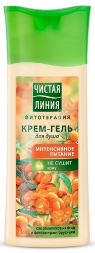 Гель для душа Чистая линия 250мл. Интенс.питание облепих+брусн (12)