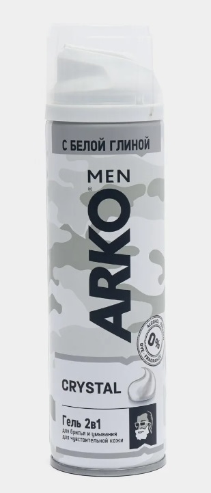 Гель д/бритья АРКО 200мл. Crystal