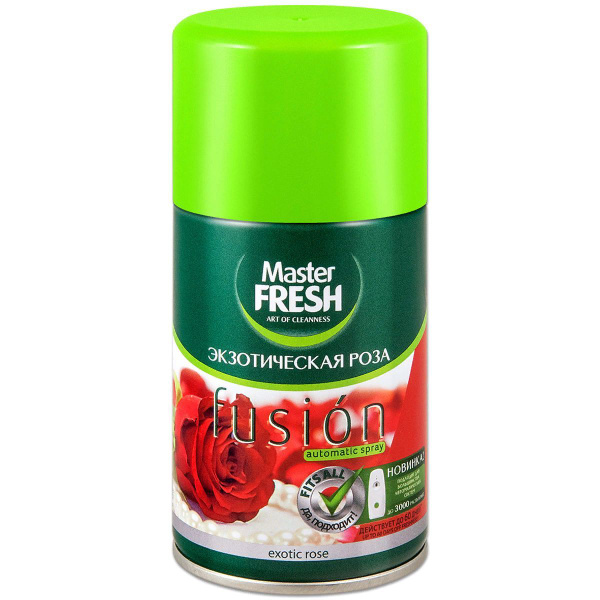 Освежитель воздуха Master FRESH 250мл. Сменный блок Экзотическая роза