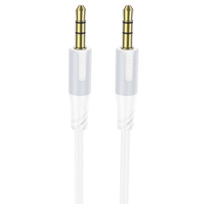 Кабель аудио 3,5 Jack-3.5 Jack 1м. белый BL19 BOROFONE