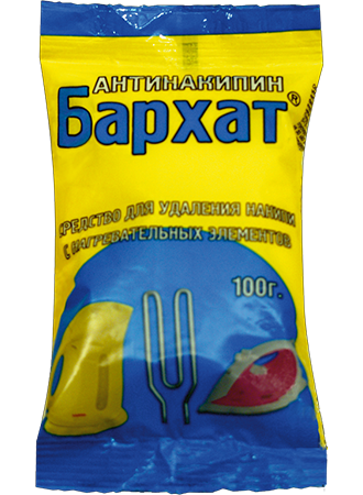 Ср-во Бархат 100г. для удаления накипи
