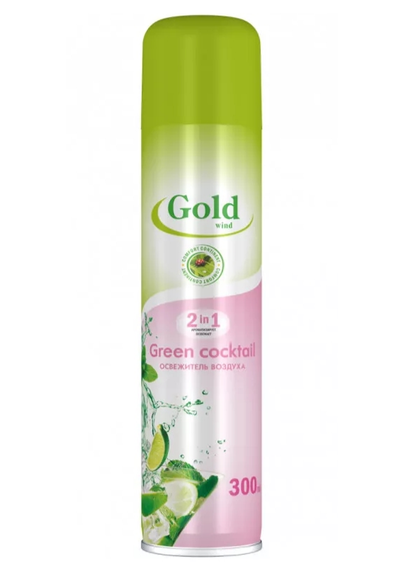 Освежитель воздуха Gold 300мл. Green cocktail (12)