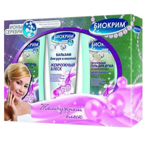 ПН/ЖЕН. Биокрим Жемчужный блеск(гель д/душа+шампунь+бальзам д/рук) 00420
