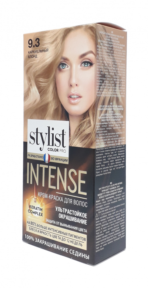 Краска д/волос STYLIST COLOR PRO INTENSE 9.3 Карамельный блонд (17)