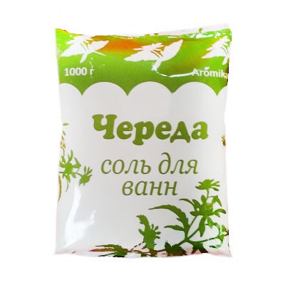 Соль для ванн Аромика 1кг. Череда (12)