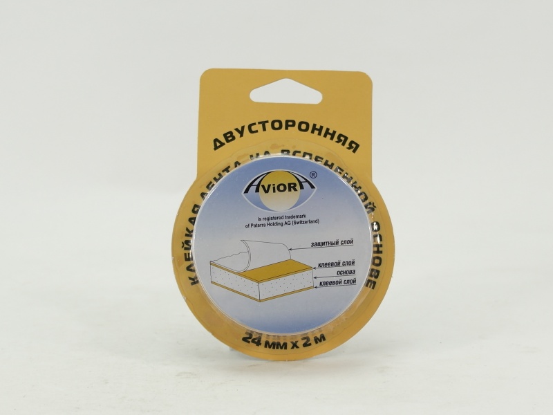 Скотч двусторонний 24*2 вспен. ST-20047 (288)