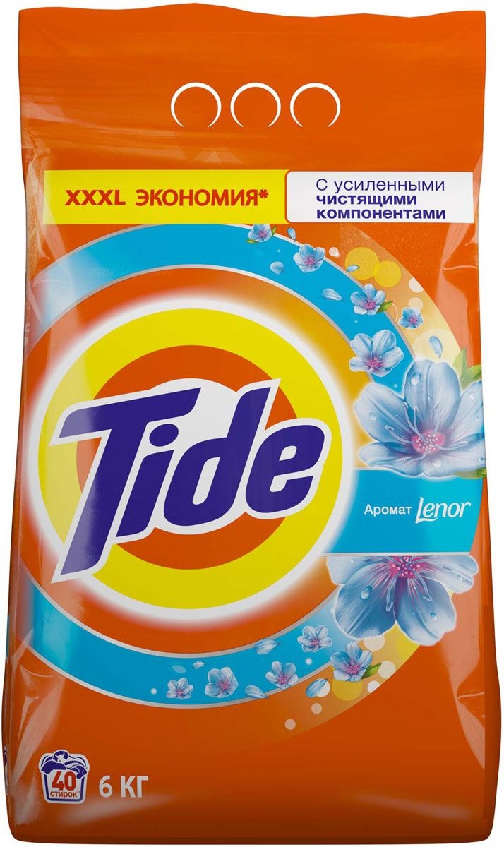 Стир.порошок Тайд авт. 6кг. Ленор