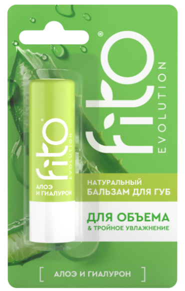 Бальзам д/губ fito evolution 4,5г. Алоэ и гиалурон (24)