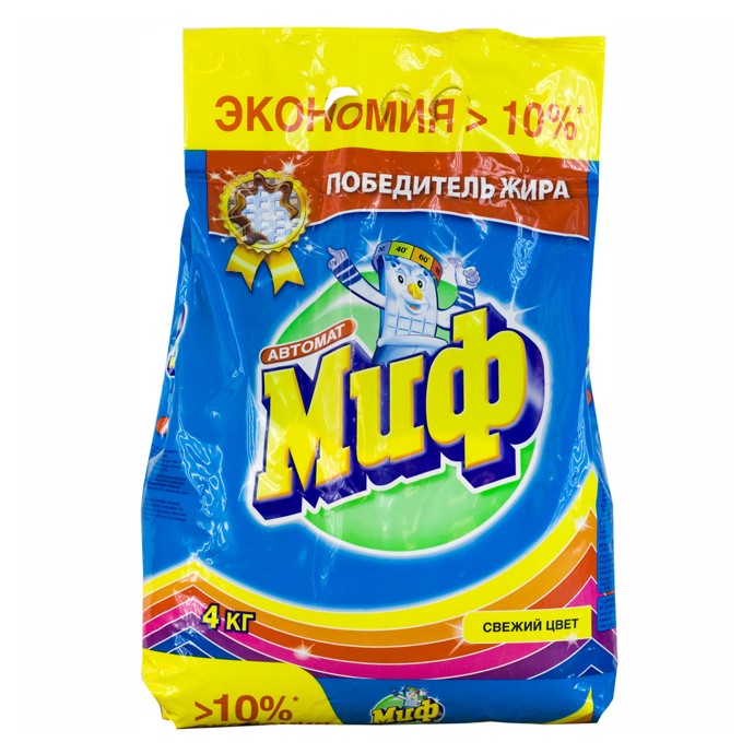 Стир.порошок МИФ авт. 4кг. 3в1 Свежий цвет (1)