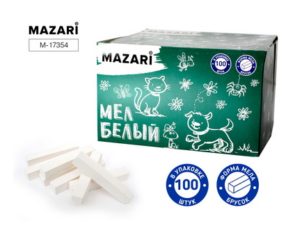 Набор мела белого (100шт.) Mazari (8)