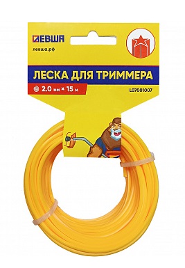 Леска д/триммера 2мм*15м. Звезда Левша