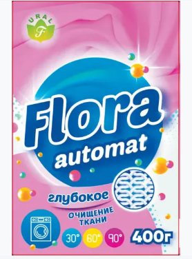 Стир.порошок Flora авт. 400г. (24)