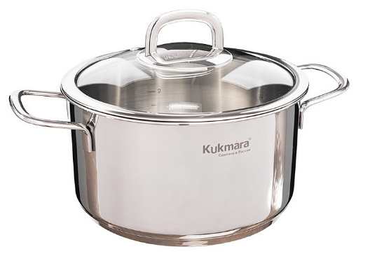 Кастрюля 3л. Нерж. Сафия д20см стекл. крыш. SF-CA3020G