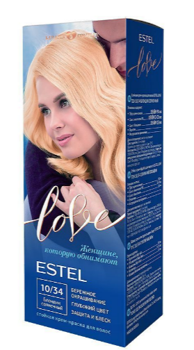 Краска д/волос Estel Love 10/34 Блондин солнечный (10)