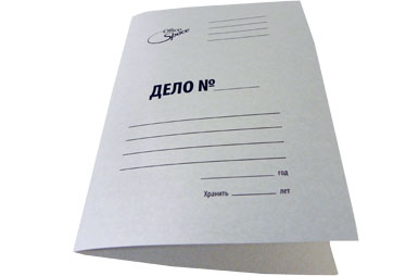 Скоросшиватель ДЕЛО карт. бел.  Office Space