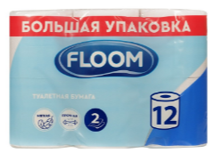 Туалетная бумага Floom 2сл. 12рул.