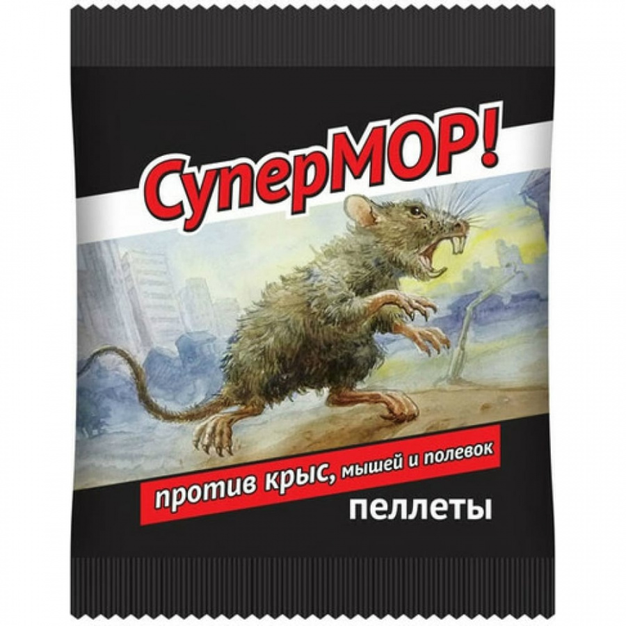 Приманка от грызунов СуперМОР 105г. пеллеты (50)