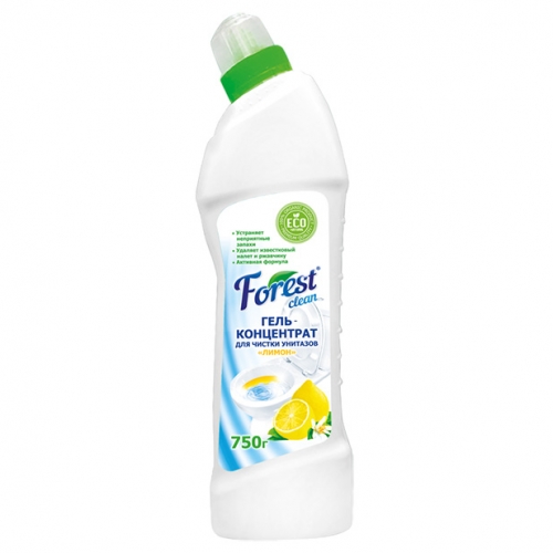 Ср-во Forest 750мл. Гель д/унитаза Лимон