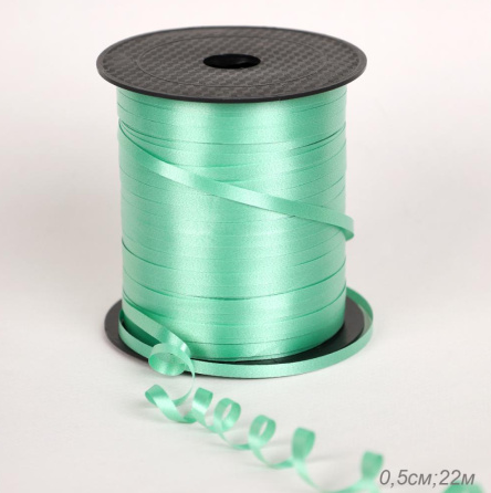 Лента декоративная 5мм*228м. Зеленая ZH24-002green (100)