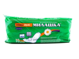 Прокладки МИЛАШКА Макси софт +гель 10шт.