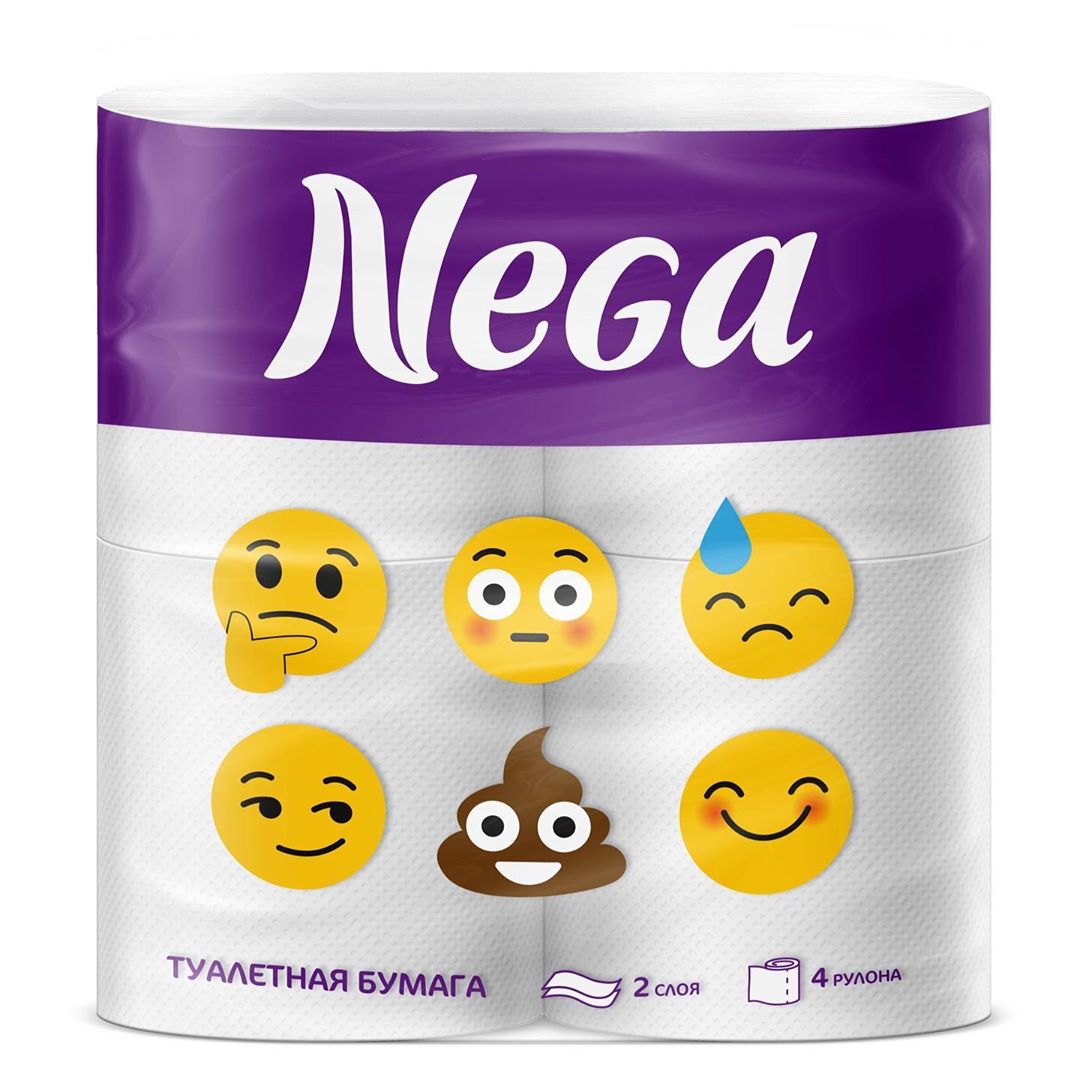 Туалетная бумага Нега 2сл. 4рул. Smile