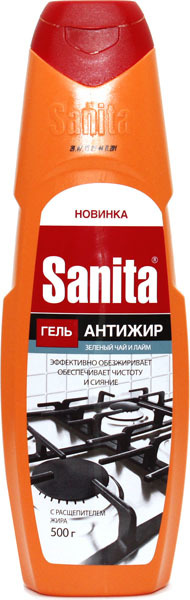 Ср-во Санита 500мл. гель Антижир Зеленый чай и лайм