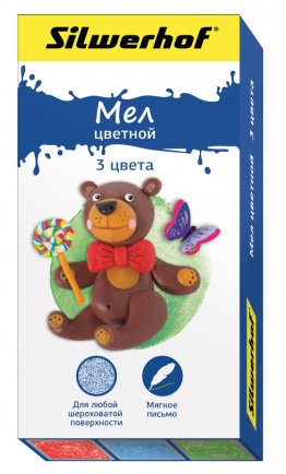 Набор мела цветного 3шт. Silwerhof