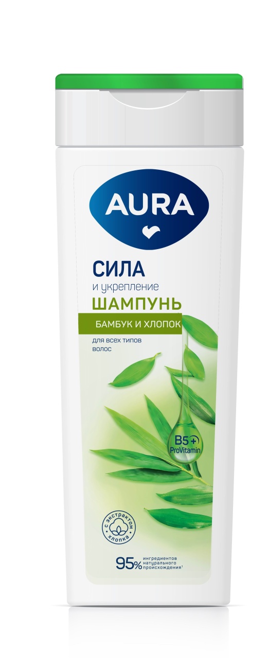 Шампунь AURA 380мл. жен. Сила и укрепление (8)