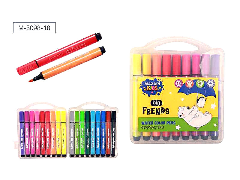 Фломастеры 18цв. Mazari Jumbo BIG FRIENDS