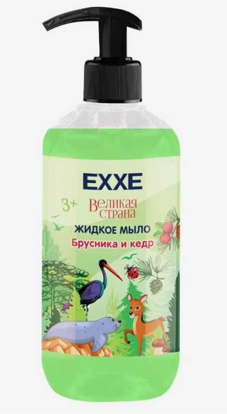 Мыло жидк. EXXE 500мл. Великая страна Брусника и кедр
