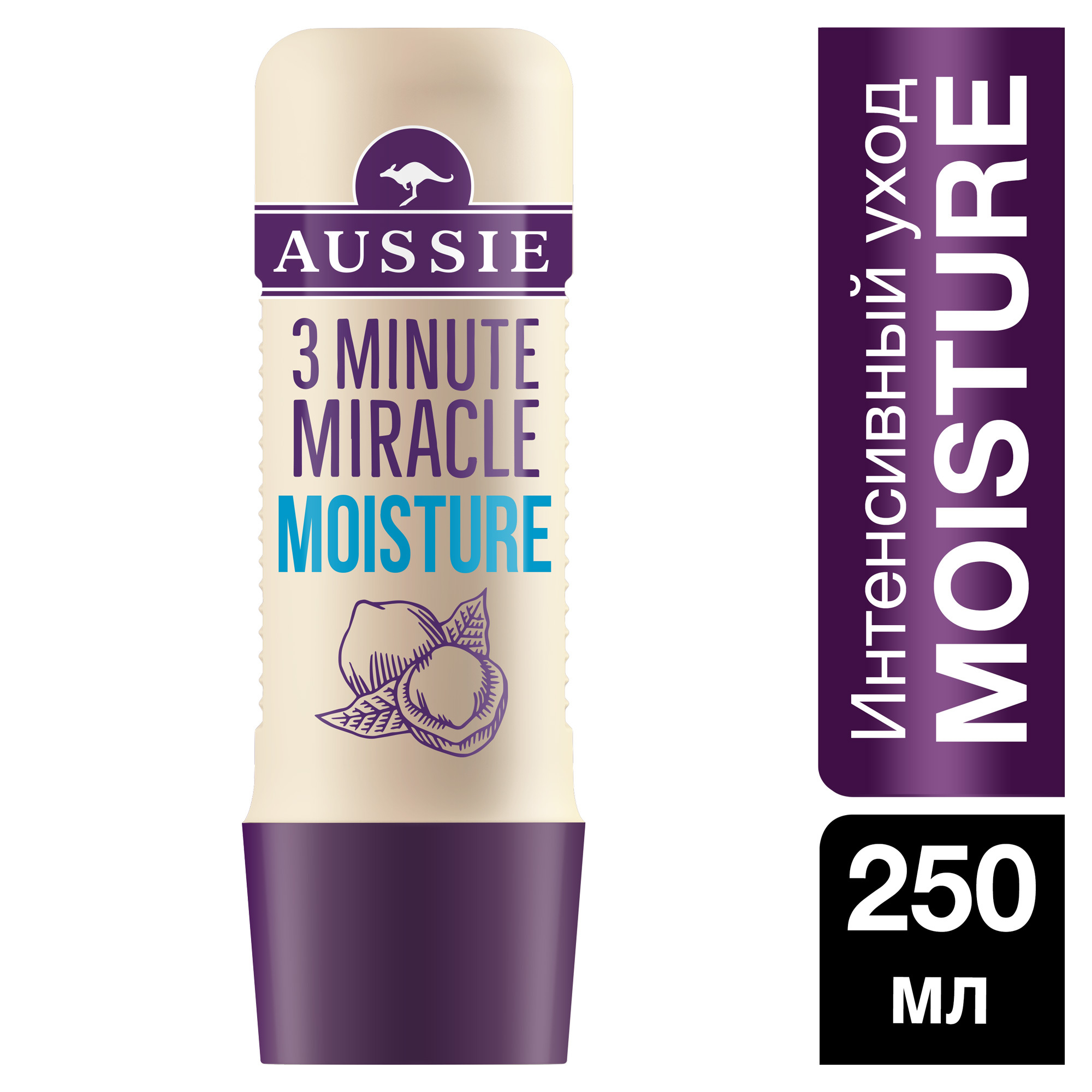 Бальзам Aussie 250мл. 3 мин Миракл Moisture
