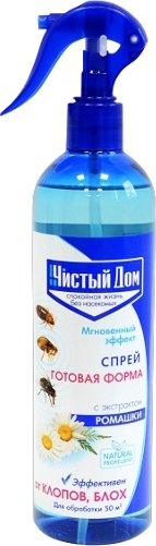 Спрей от насекомых Чистый дом 400мл. от клопов/блох/тараканов/муравьев/кожеедов