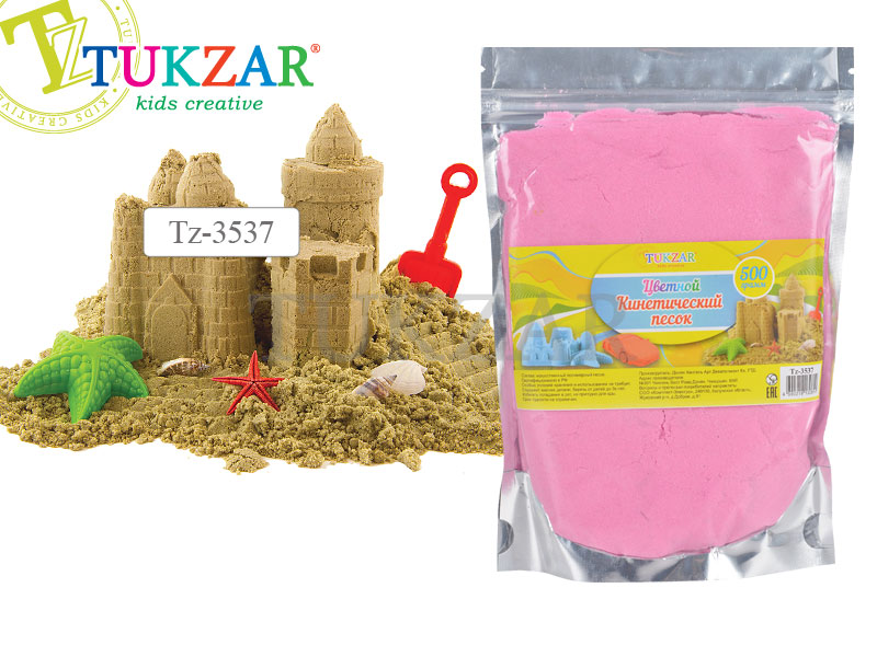 Кинетический песок Tukzar 500 г в пакете