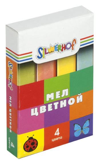 Набор мела цветного 4цв. Silwerhof "Emotions"