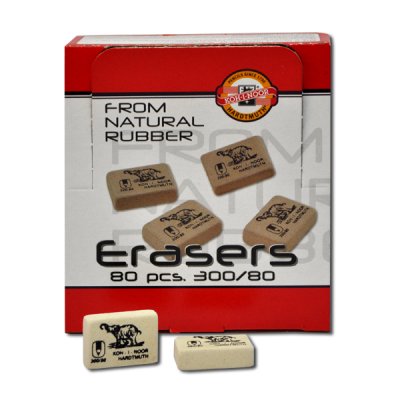 Ластик Koh-I-Noor erasers белый (уп.80шт.)