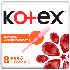 Прокладки Kotex тампоны 8шт. Нормал с аппликатором