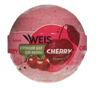 Соль для ванн WEIS 160г. бомбочка Cherry (40)