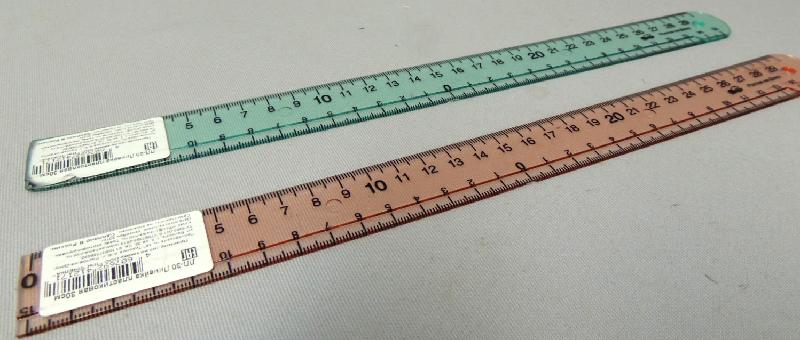 Линейка пласт. 30см Пчелка (уп.20)