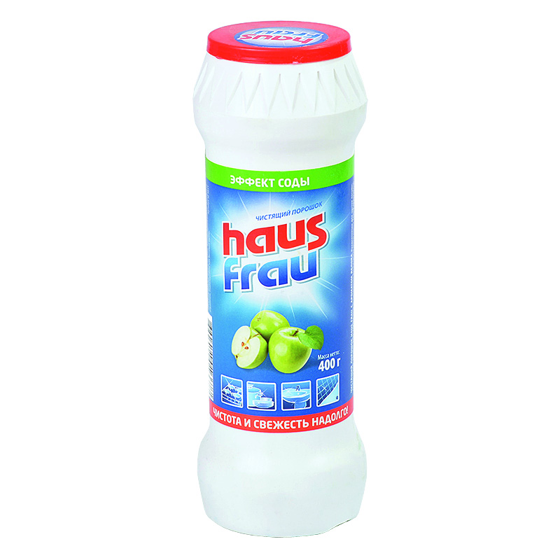 Ср-во Haus Frau 400г. чист. порошок Яблоко