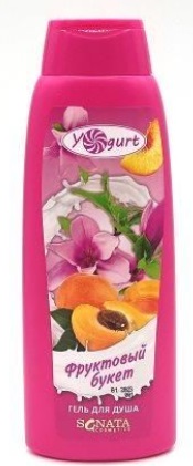 Гель для душа Yogurt 250мл. Фруктовый букет