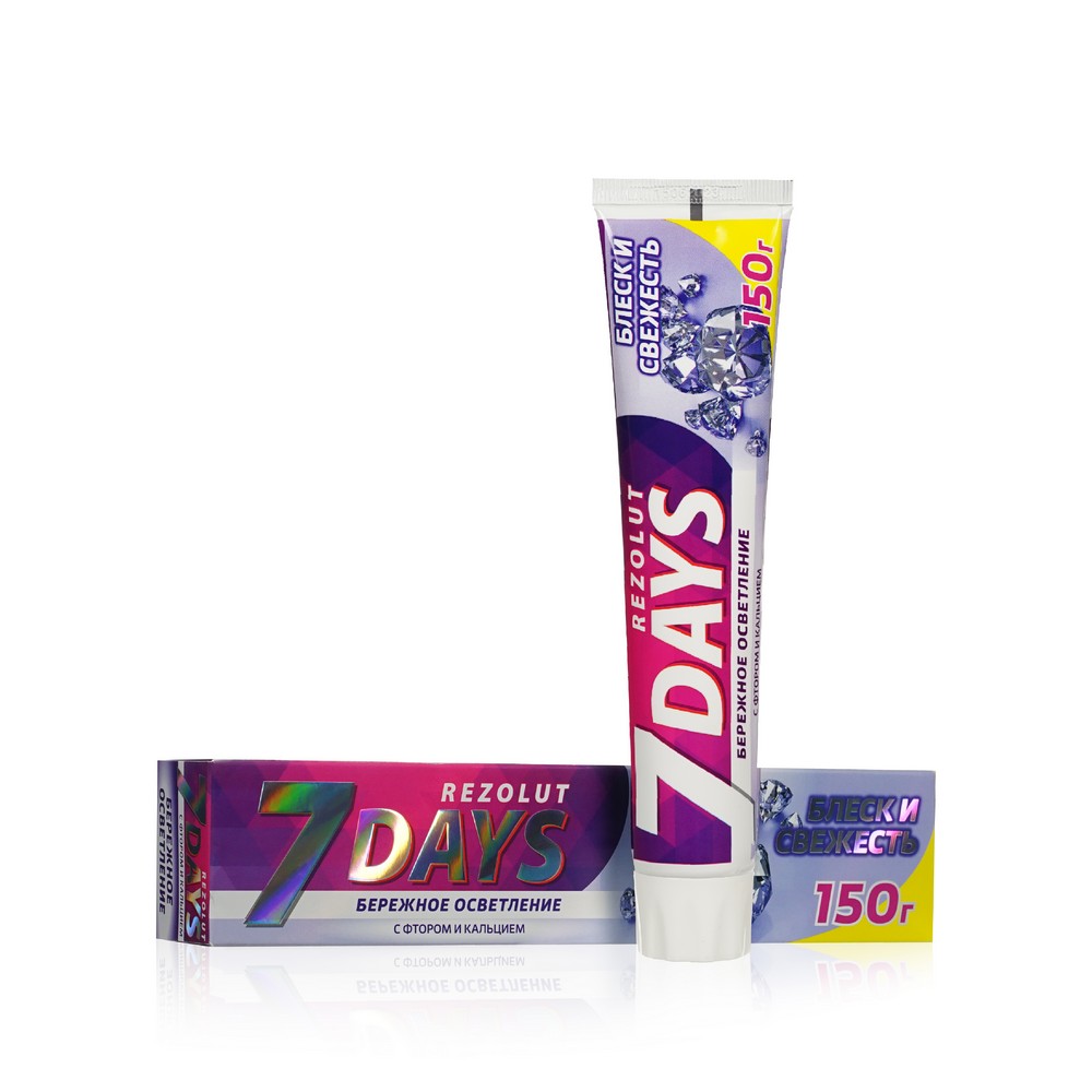 Зубн.паста 7 Days 150г. Отбеливающая Бережное осветление (48)