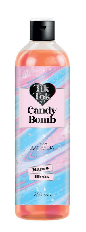 Гель для душа TIK TOK GIRL 360мл. Манго шейк candy bomb