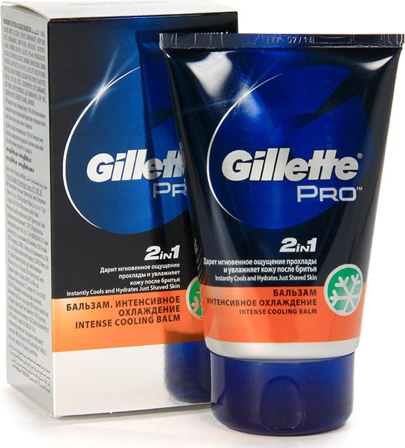 Бальзам п/бритья Gillette 100мл. Интенсивное охлаждение