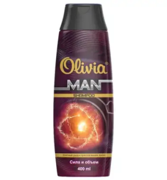 Шампунь ALVIERO Olivia 400мл.  муж. Сила и объем (16)