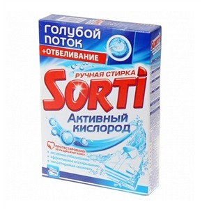 Стир.порошок Сорти ручн. 350г. Активный кислород (24)