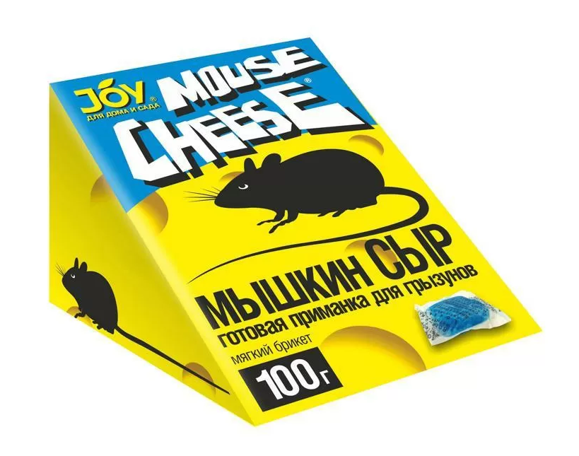 Приманка от грызунов Joy 100г. Мышкин сыр Мягкий брикет (30)