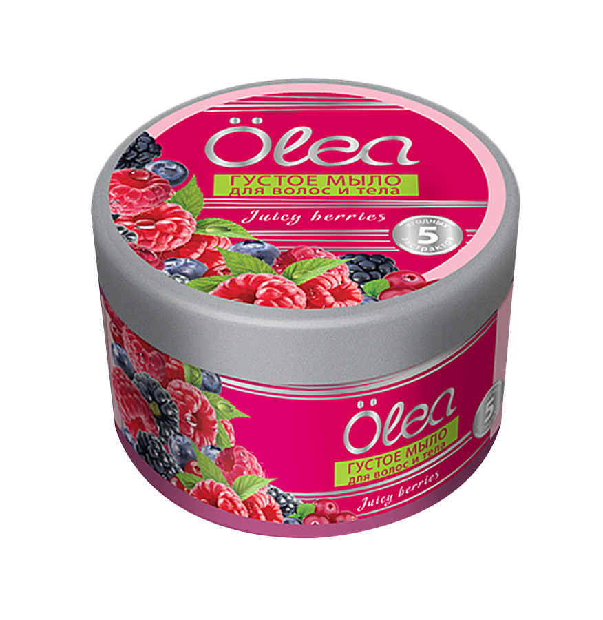 Мыло жидк. OLEA 250мл. Ягодное для волос и тела густое