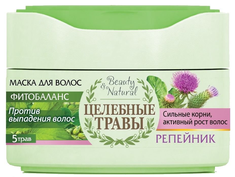 Маска д/волос Целебные травы 220мл. Репейник